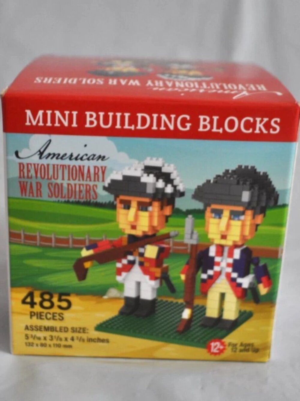 NEW Mini Building Blocks American Revolutionary War Soldiers 485 pc. Ages 12+